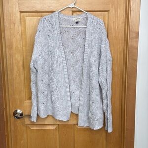 Universal Thread gray cardigan open front knit size XL